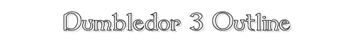 Dumbledor 3 Outline font